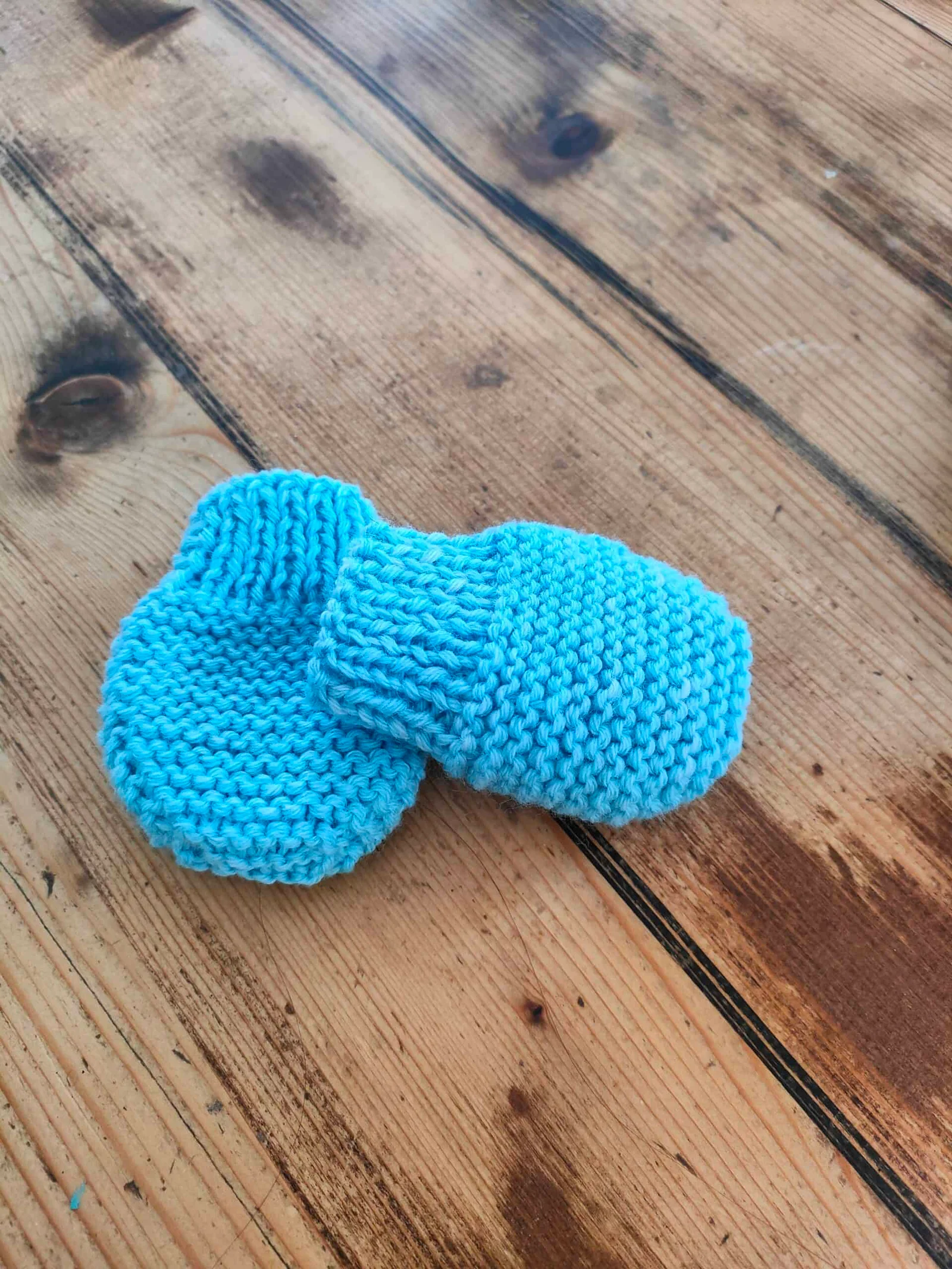 Béguin « Eglantine » bleu turquoise – taille naissance-3 mois – Image 6