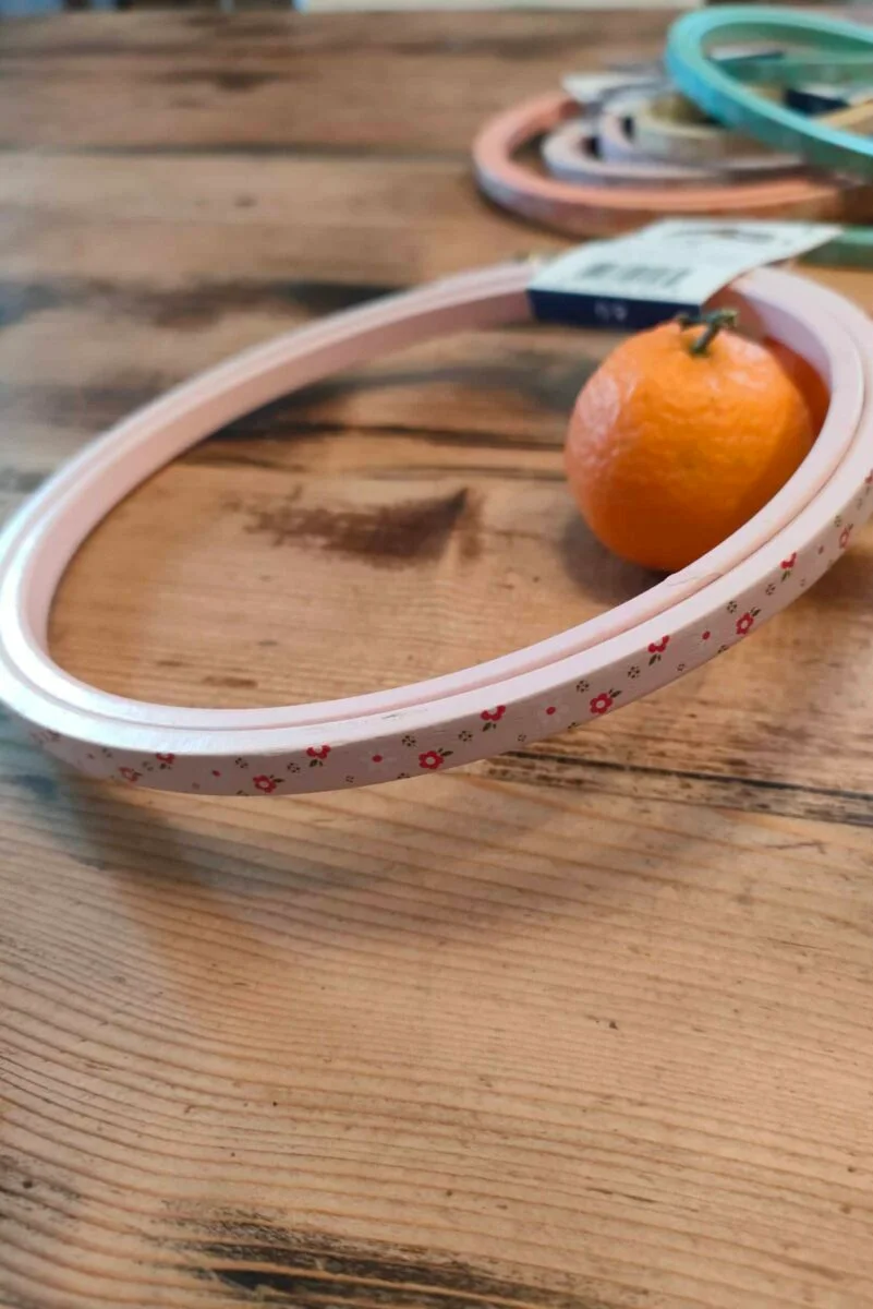 Tambour à broder « Liberty » DMC 15,5 cm rose