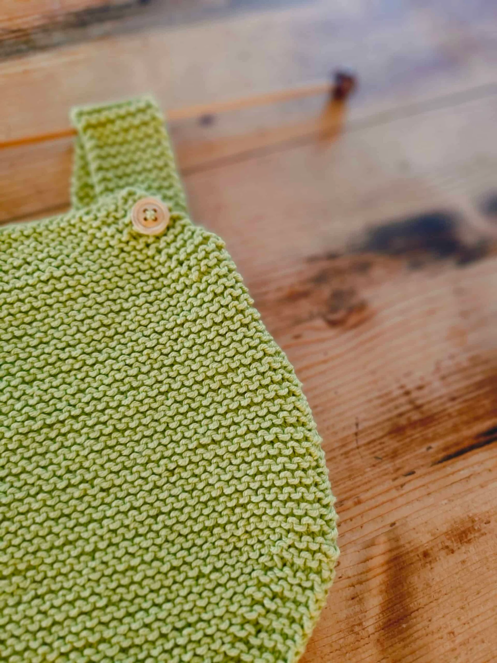 Barboteuse au point mousse en pur coton (taille naissance à 6 mois) – Image 6