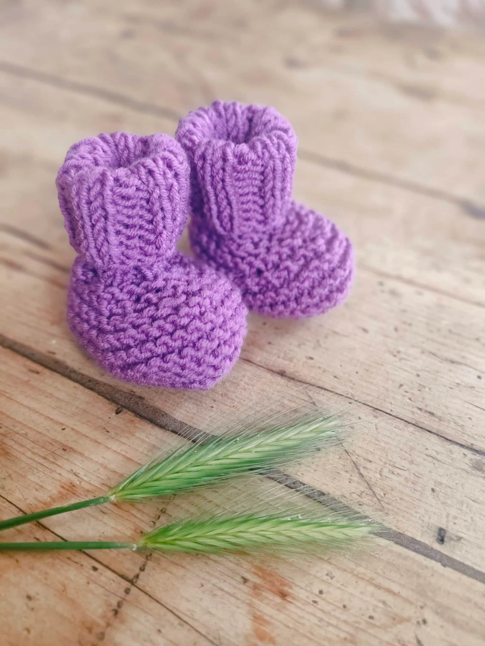 Chaussons montants en pur mérinos – taille 0-3 mois – Image 5