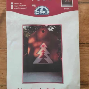 Kit complet de Noël à broder – maisonnette sapin