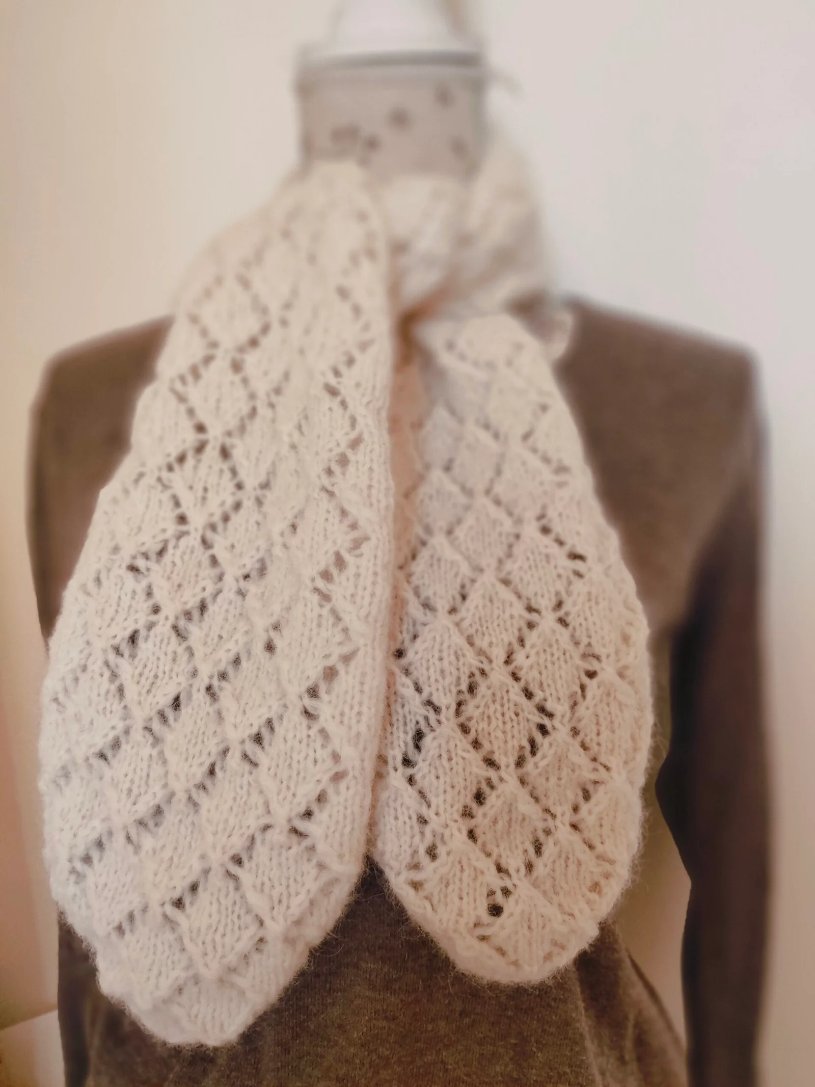 Petite écharpe en baby alpaga et mérinos – Image 2