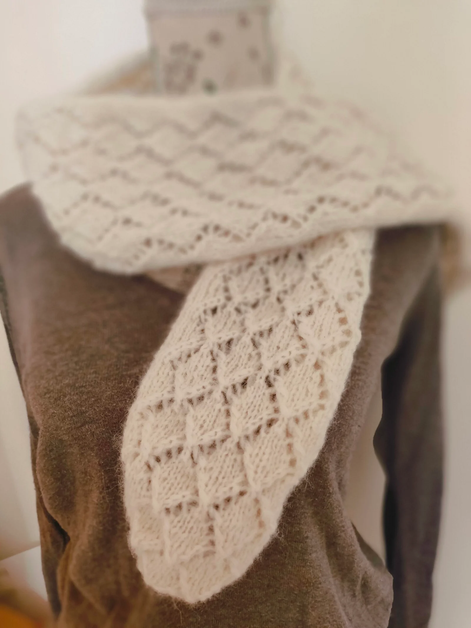 Petite écharpe en baby alpaga et mérinos – Image 9