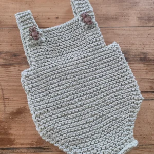 Barboteuse « petit lutin » en coton – taille 0-3 mois – « ourson »