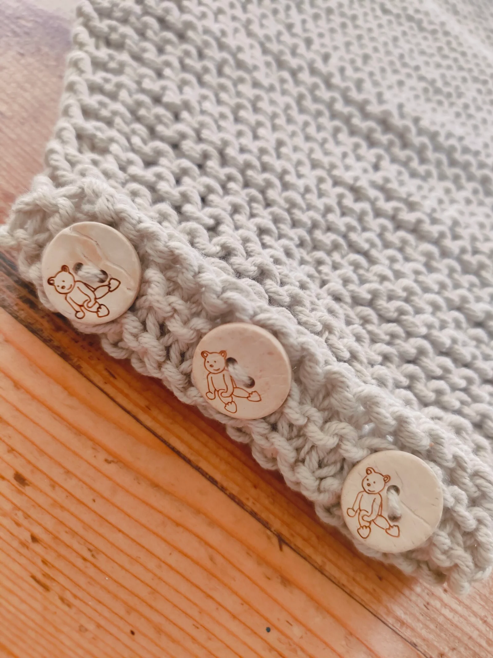 Barboteuse « petit lutin » en coton – taille 0-3 mois – « ourson » – Image 4