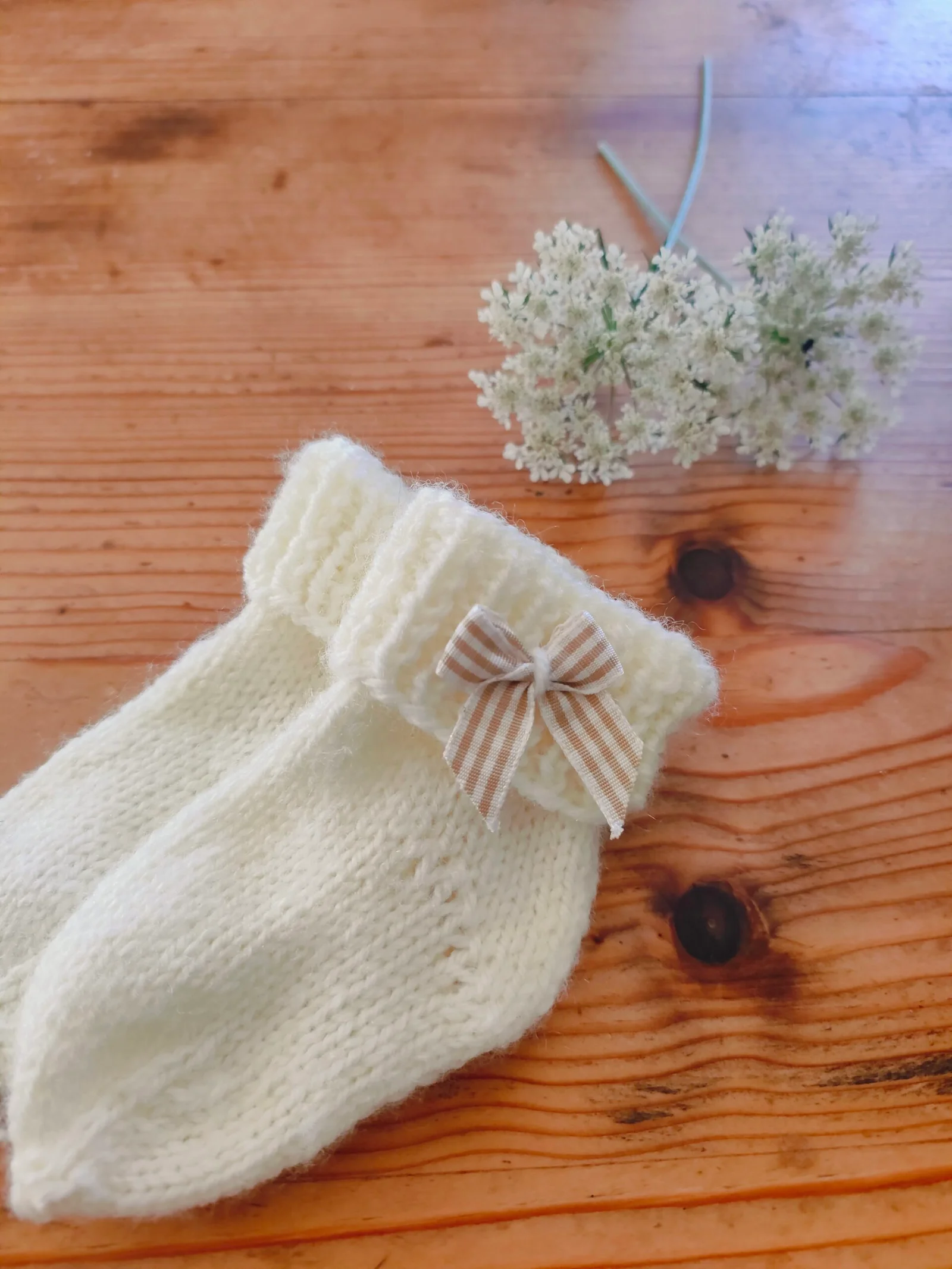 Chaussettes en acrylique spécial bébé (naissance-3 mois) – Image 5