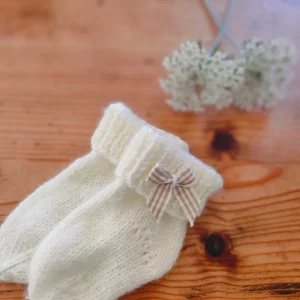 Chaussettes en acrylique spécial bébé (naissance-3 mois)