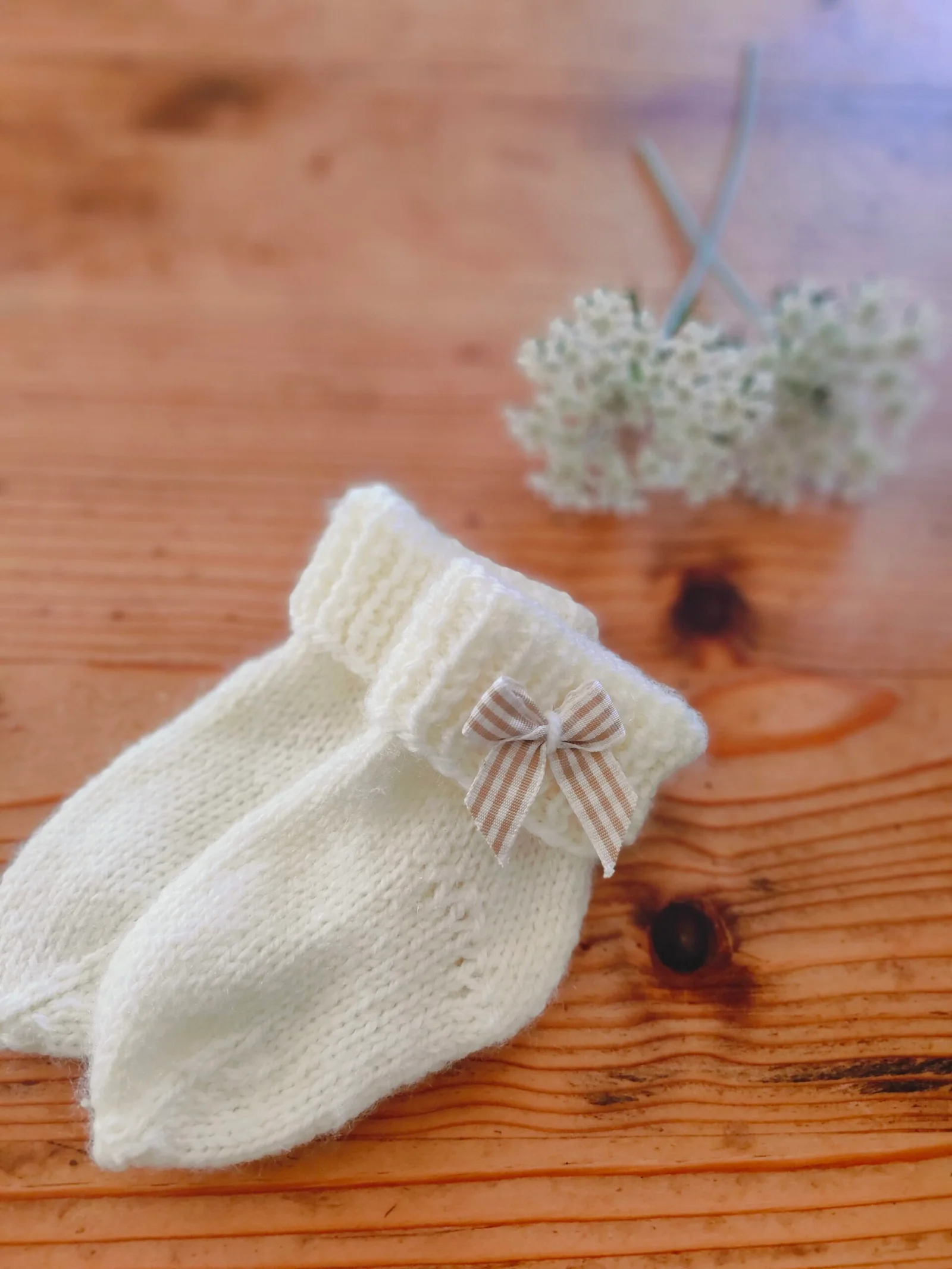 Chaussettes en acrylique spécial bébé (naissance-3 mois) – Image 2