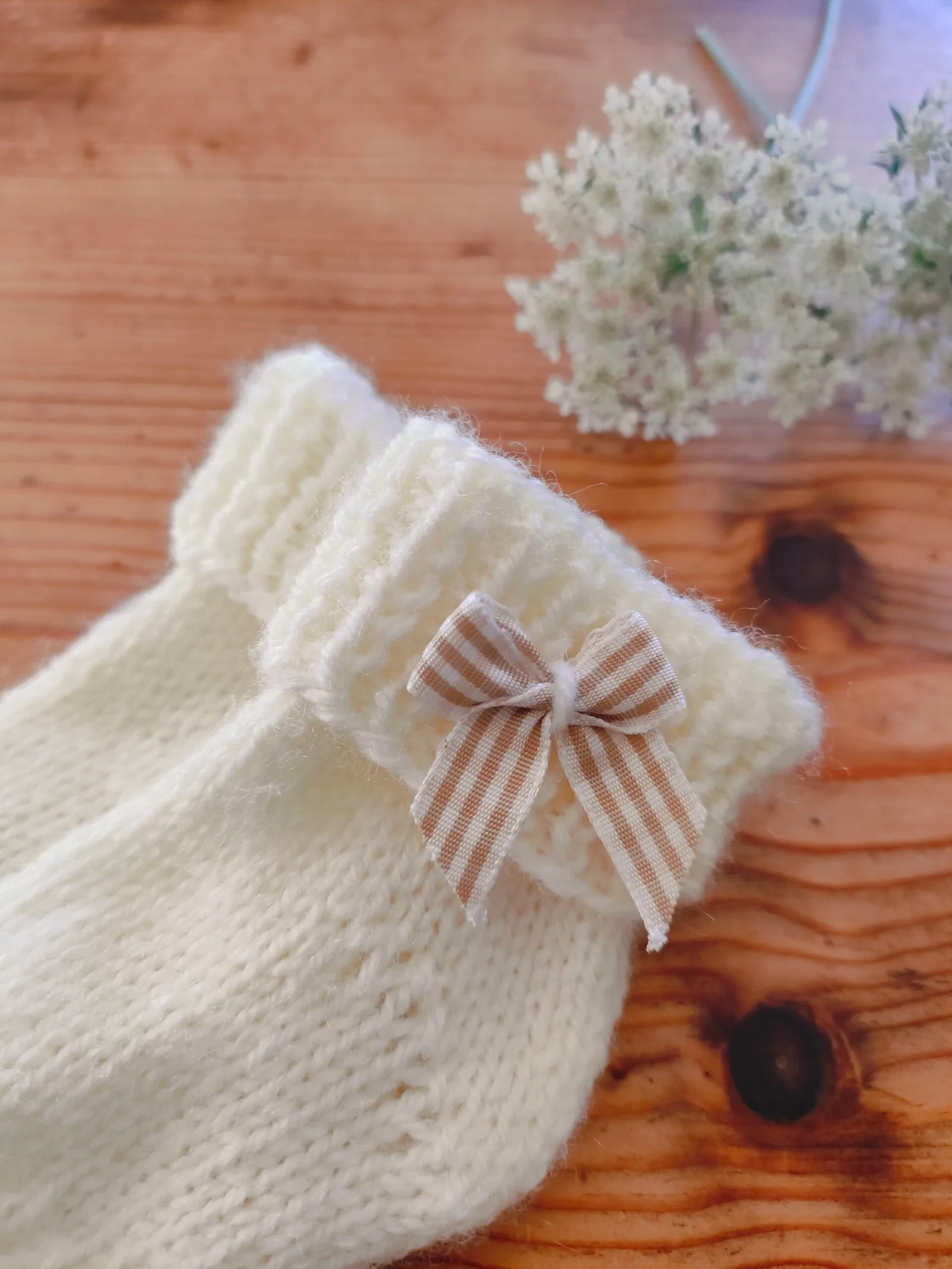 Chaussettes en acrylique spécial bébé (naissance-3 mois) – Image 4