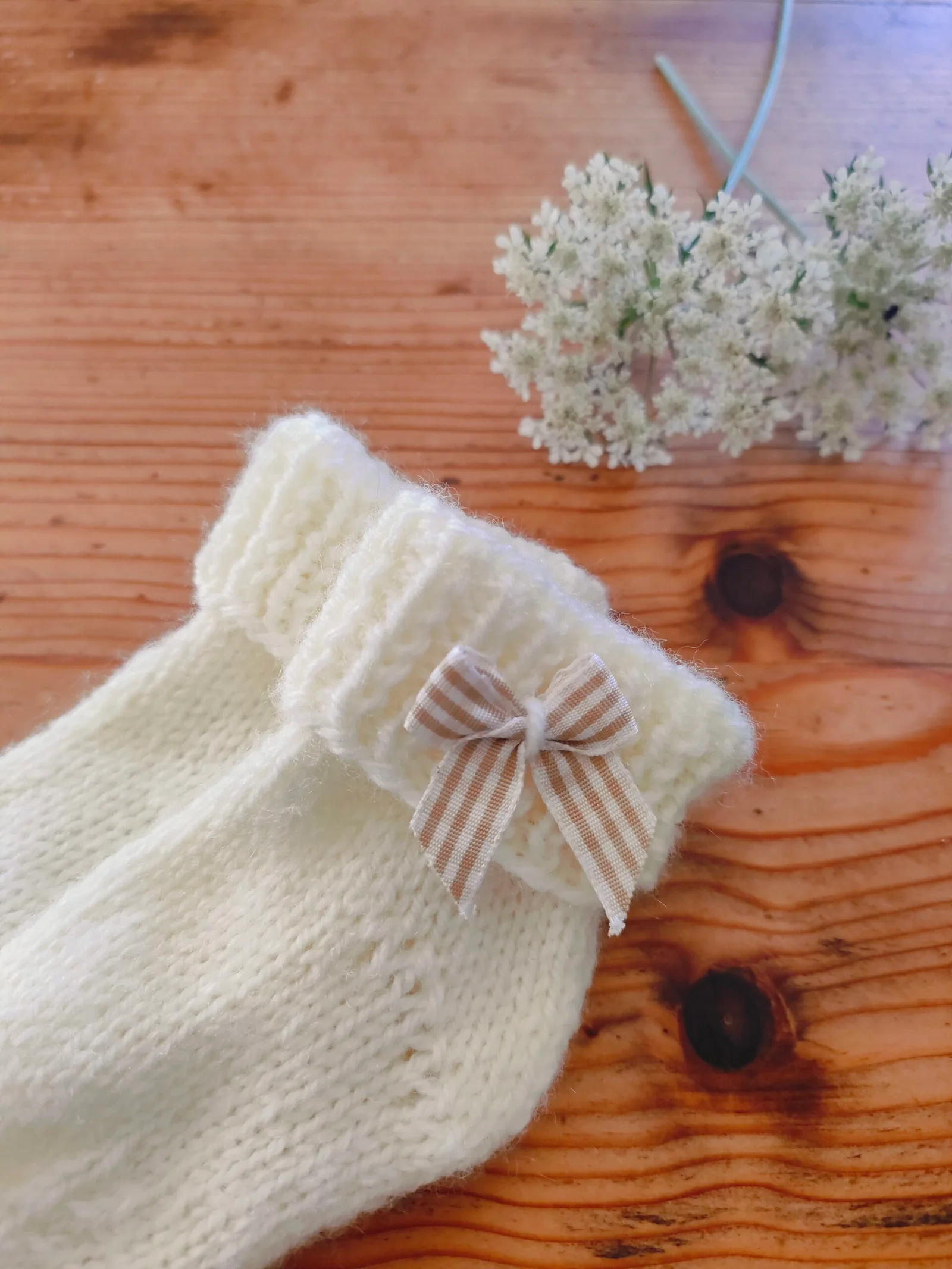 Chaussettes en acrylique spécial bébé (naissance-3 mois) – Image 3