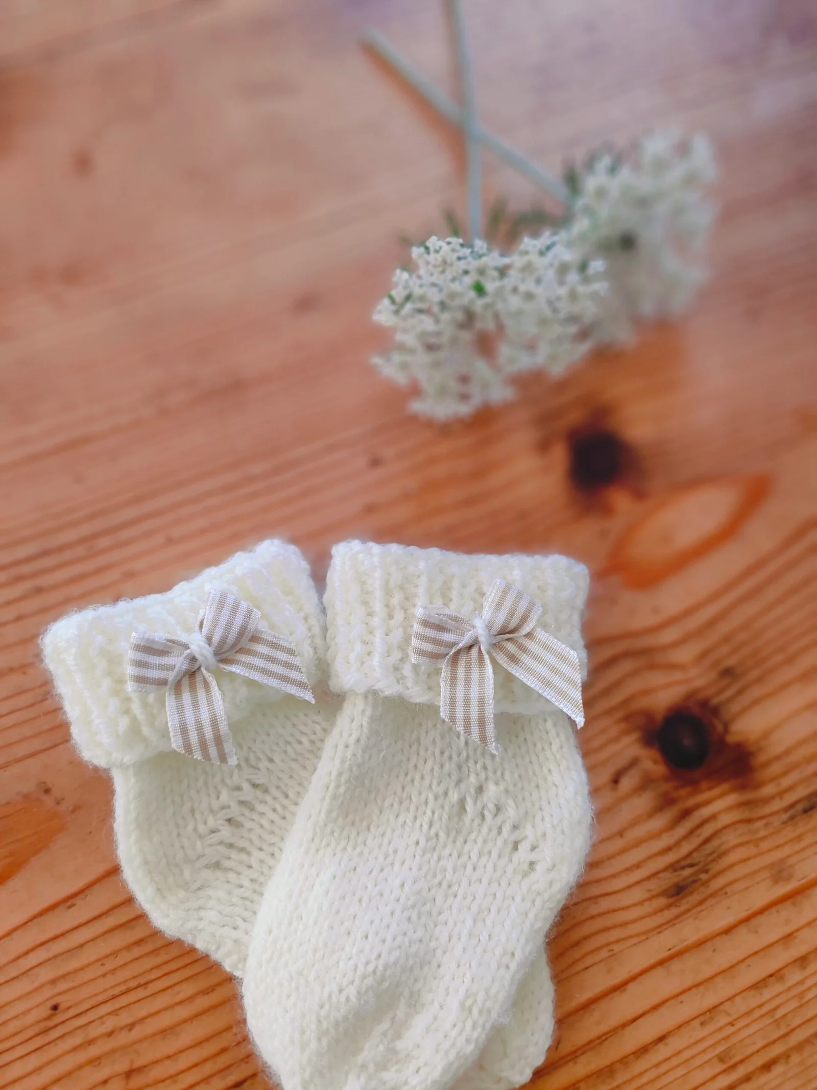 Chaussettes en acrylique spécial bébé (naissance-3 mois) – Image 6