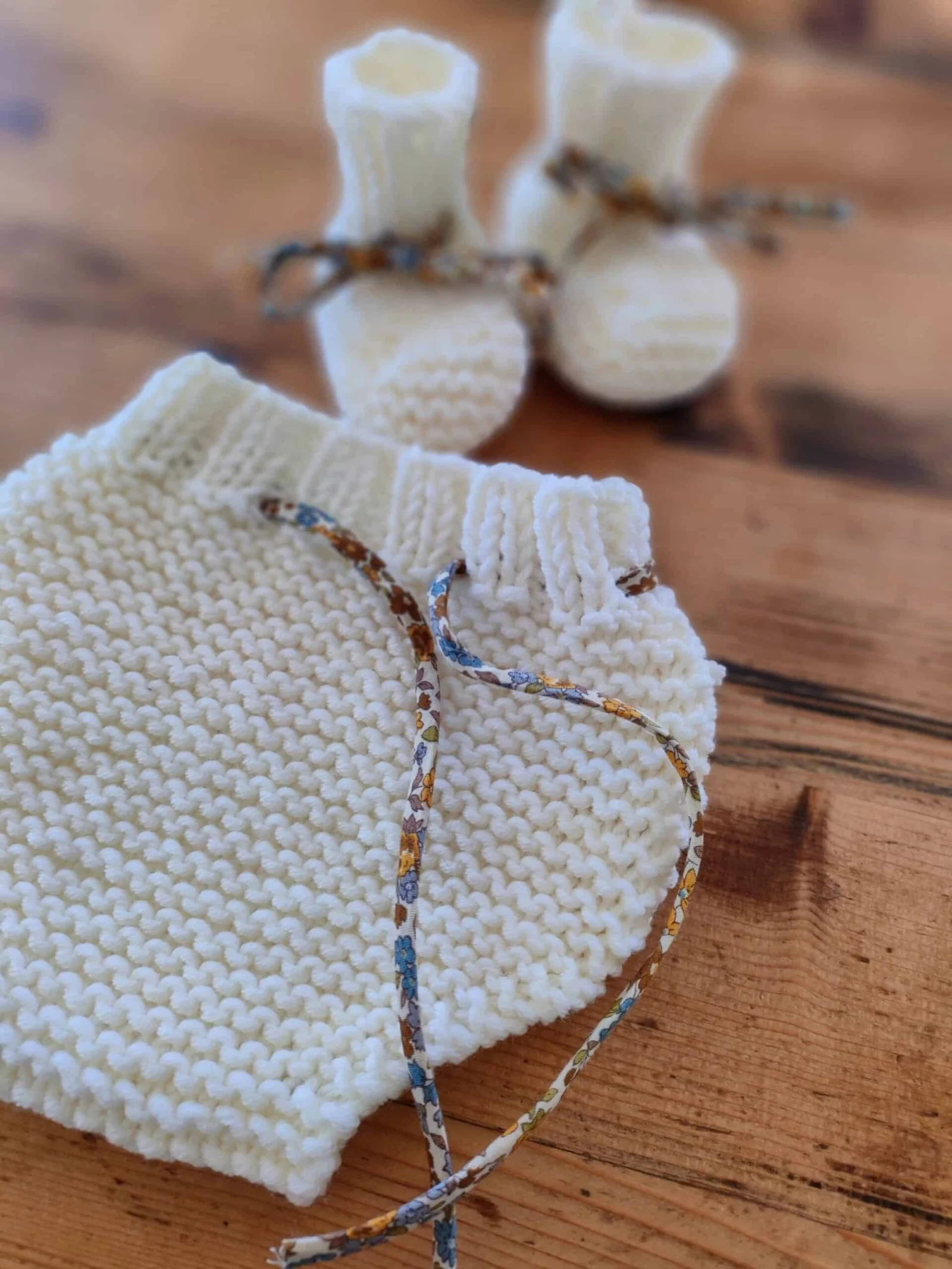 Bloomer « Léo-Léa » (taille naissance à 12 mois – aig n°5.5) – Image 5