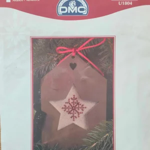 Kit complet de Noël à broder – maisonnette étoile