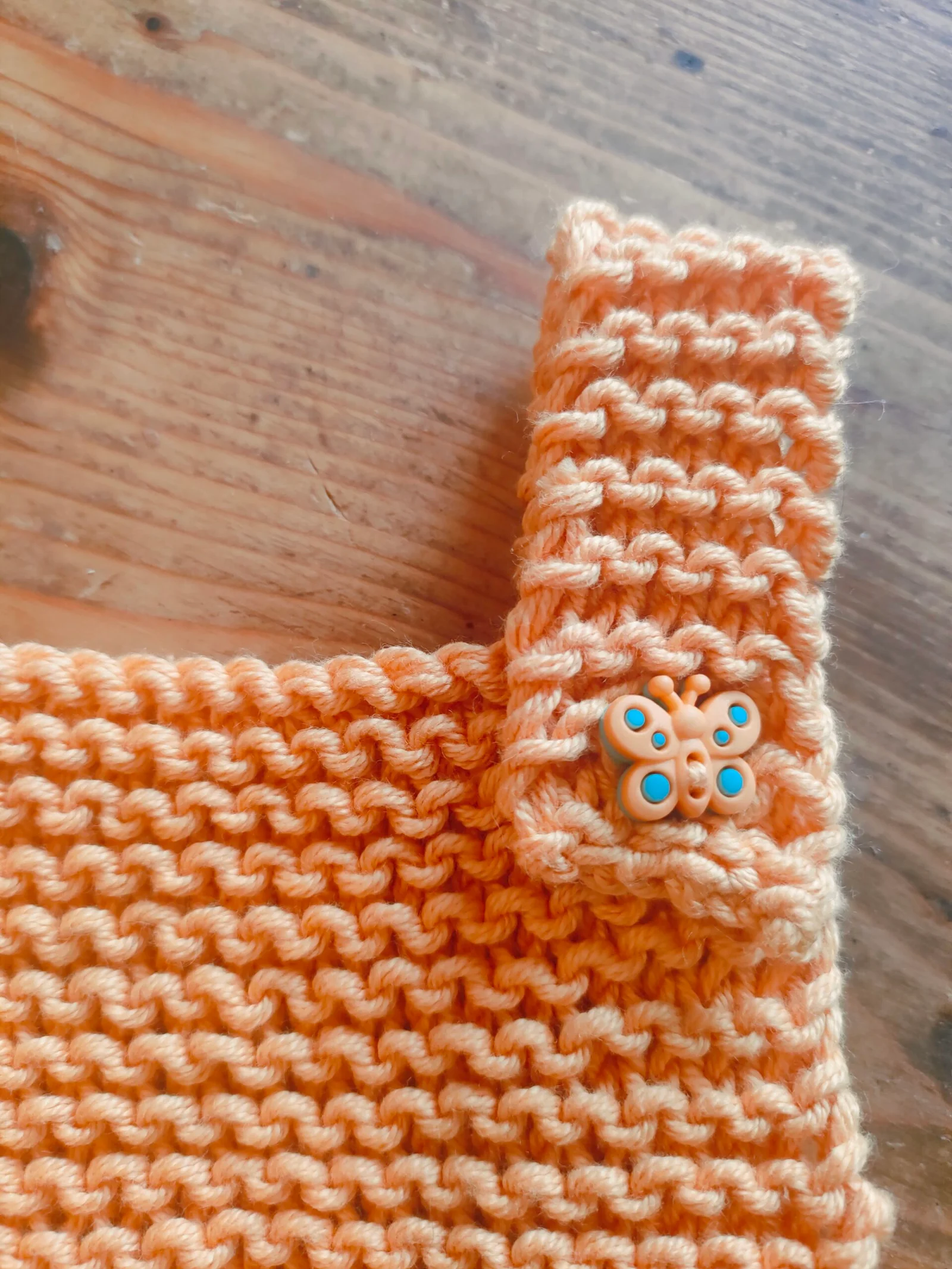 Ensemble « petit lutin » barboteuse et chaussons en coton – taille 3 mois – thème papillon – Image 6