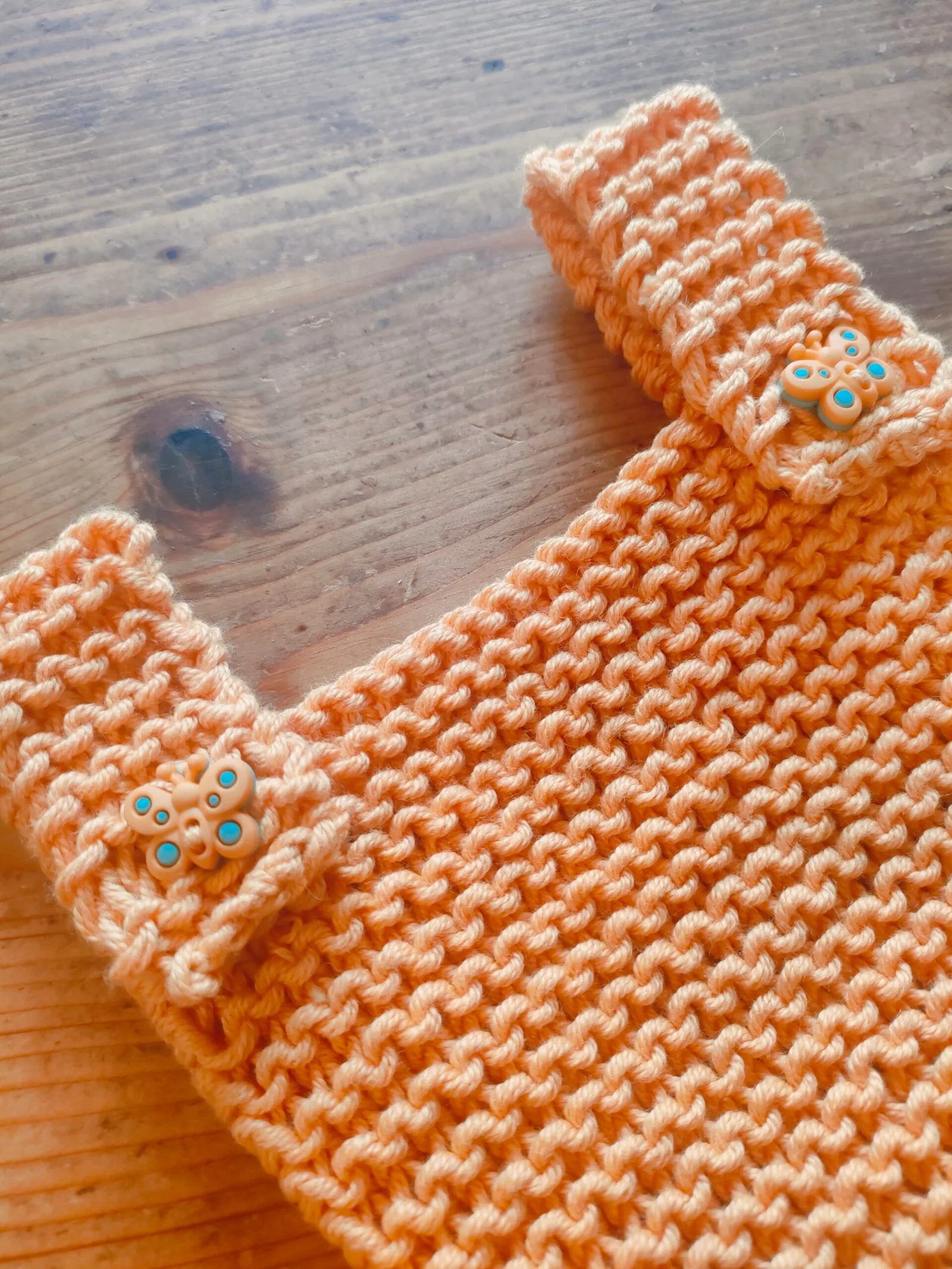 Ensemble « petit lutin » barboteuse et chaussons en coton – taille 3 mois – thème papillon – Image 5