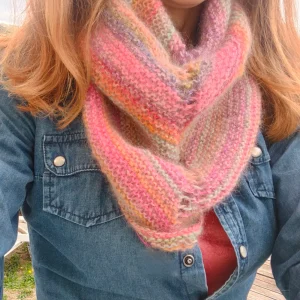 Châle en mohair, soie et mérinos