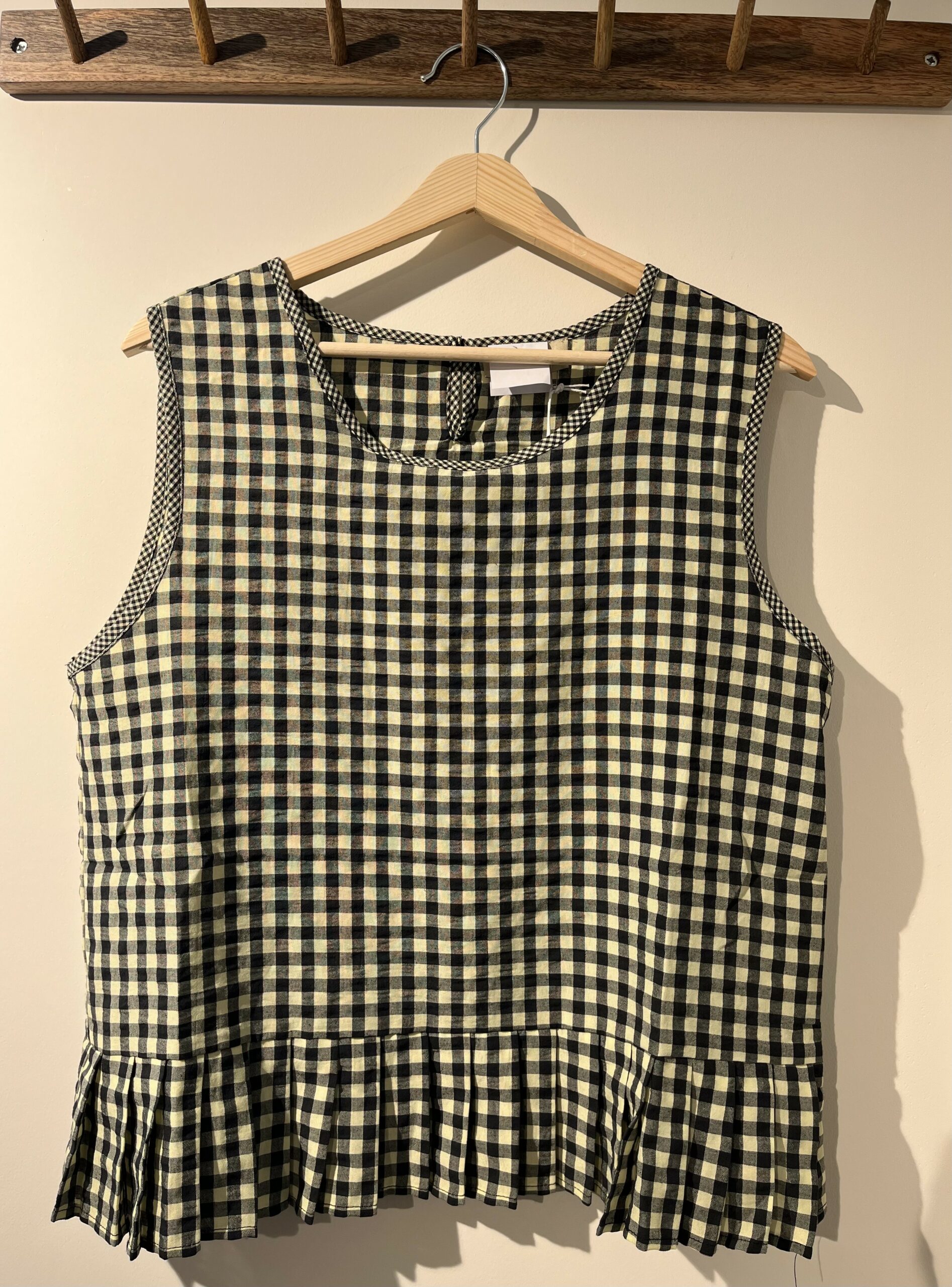 Débardeur vichy – jaune et bleu – Image 3