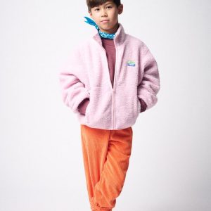 Veste courte ample ML zippée Hoktown  – dragée chiné