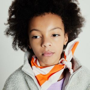 Veste courte ample ML zippée Hoktown – polaire chiné