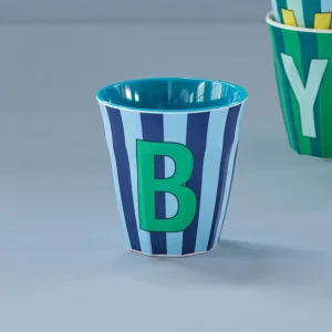 Gobelet mélamine lettre bleu – B