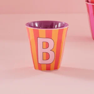 Gobelet mélamine lettre – pastel B