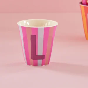 Gobelet mélamine lettre – pastel L