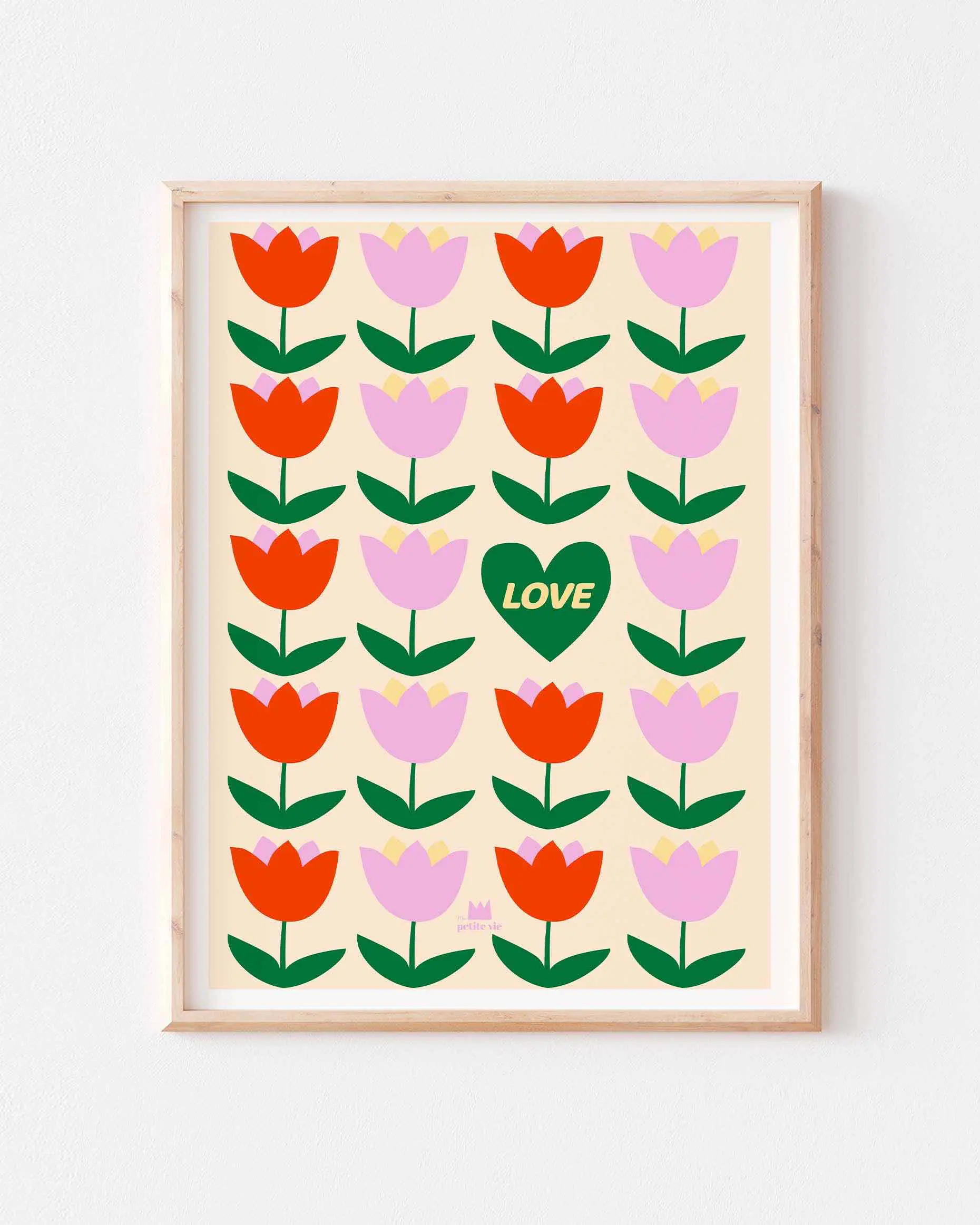 Affiche 30×40 – Love tulipes – Image 2