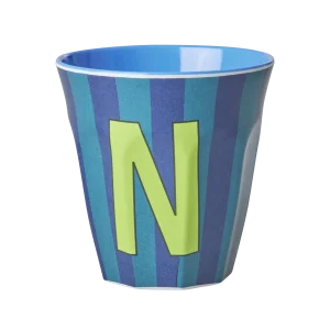 Gobelet mélamine lettre bleu – N