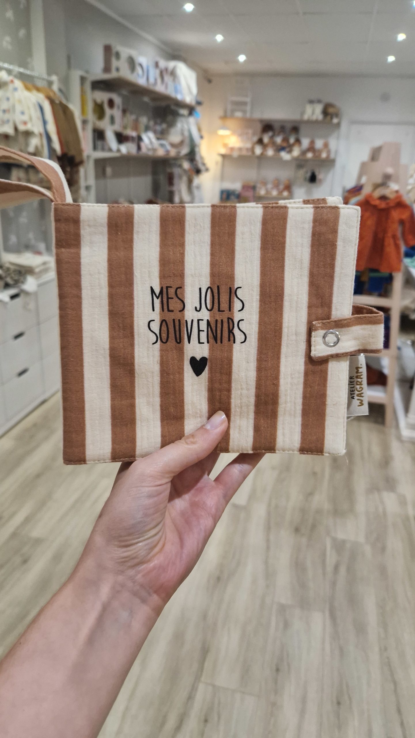 Mini album photo souvenirs | Rayures larges – Image 2