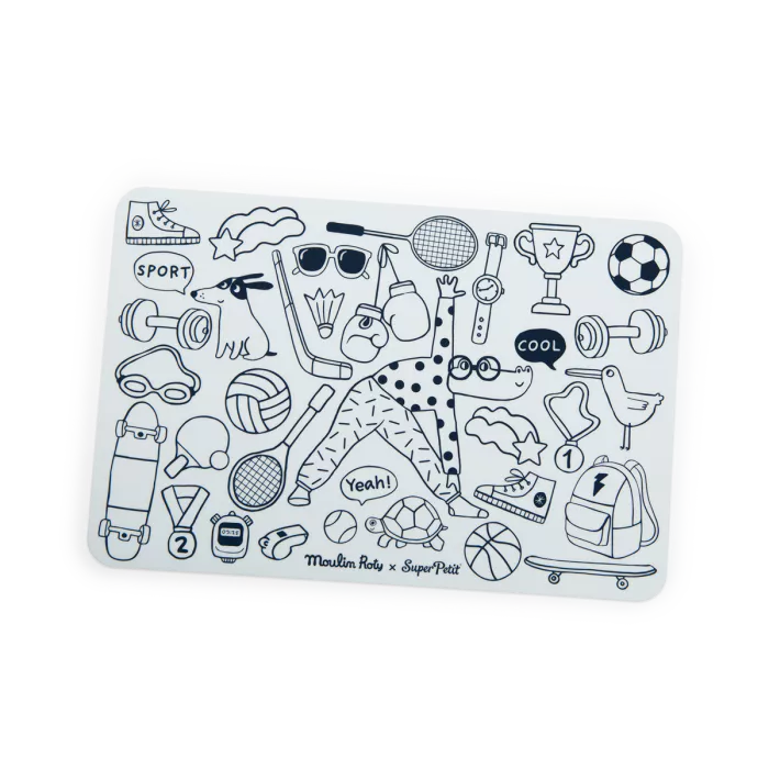 Mini set en silicone à colorier + 4 crayons les loufoques – Image 3