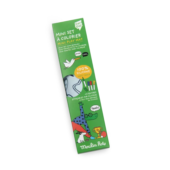 Mini set en silicone à colorier + 4 crayons les loufoques – Image 4