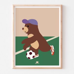 Affiche 30×40 – ours foot