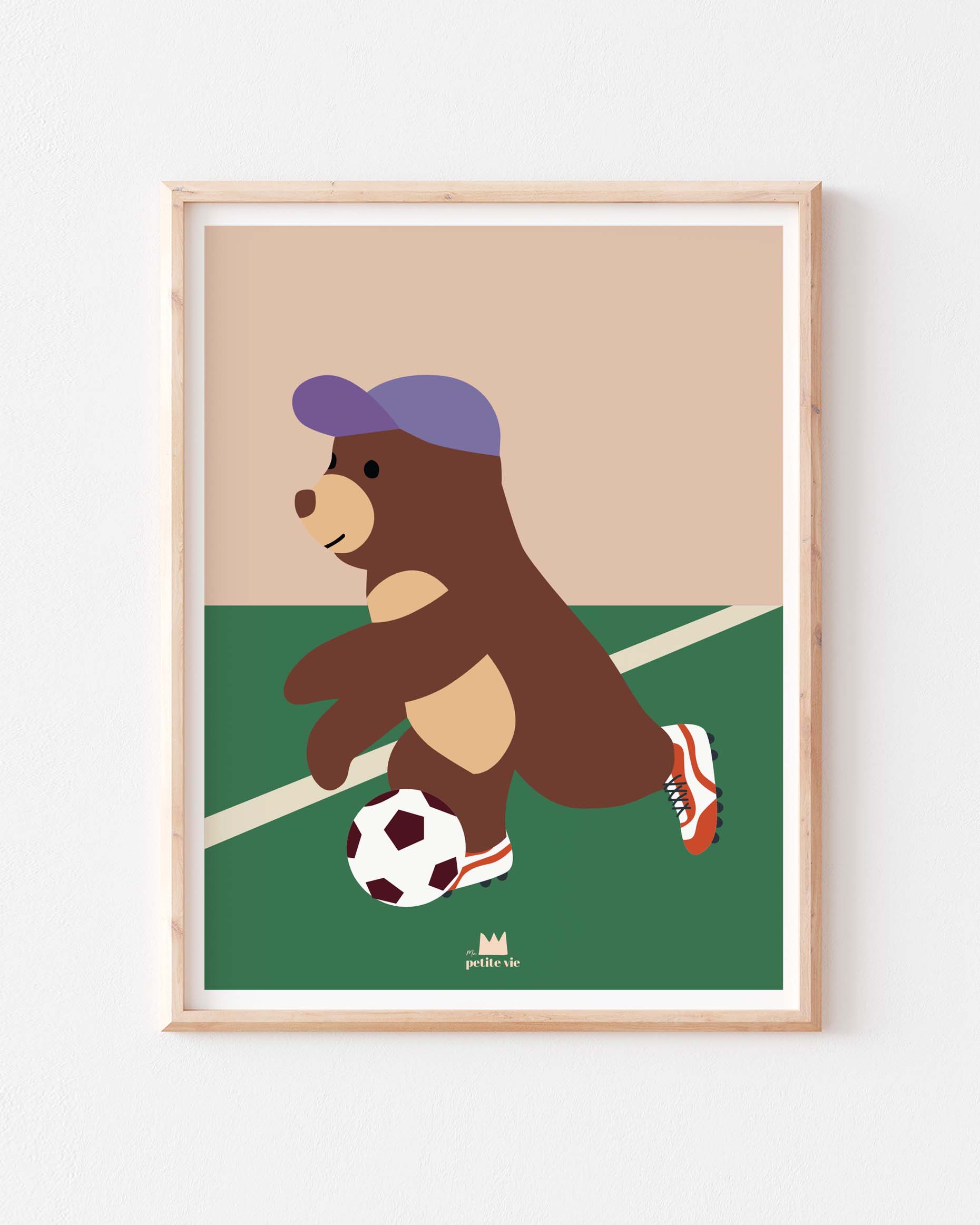 Affiche 30×40 – ours foot