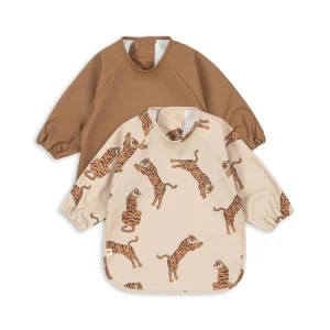 Bavoir manches longues tigre 6/12m