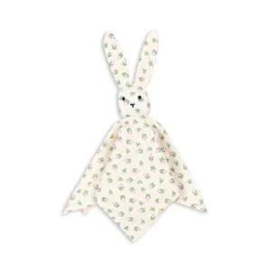 Doudou lapin – fleur coloré