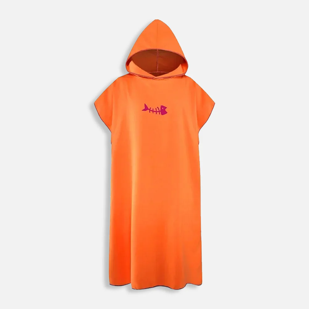 Poncho Microfibre Orange – Image 2