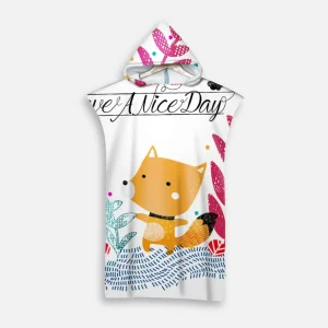 Poncho De Bain Enfant Renard