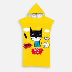 Poncho De Bain Enfant Super Cat