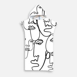Poncho De Bain Visages