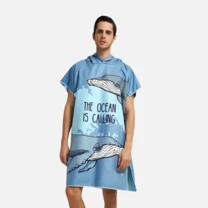 Poncho De Plage Baleine à Bosse