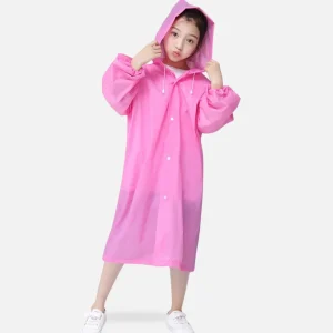 Poncho De Pluie Enfant Rose