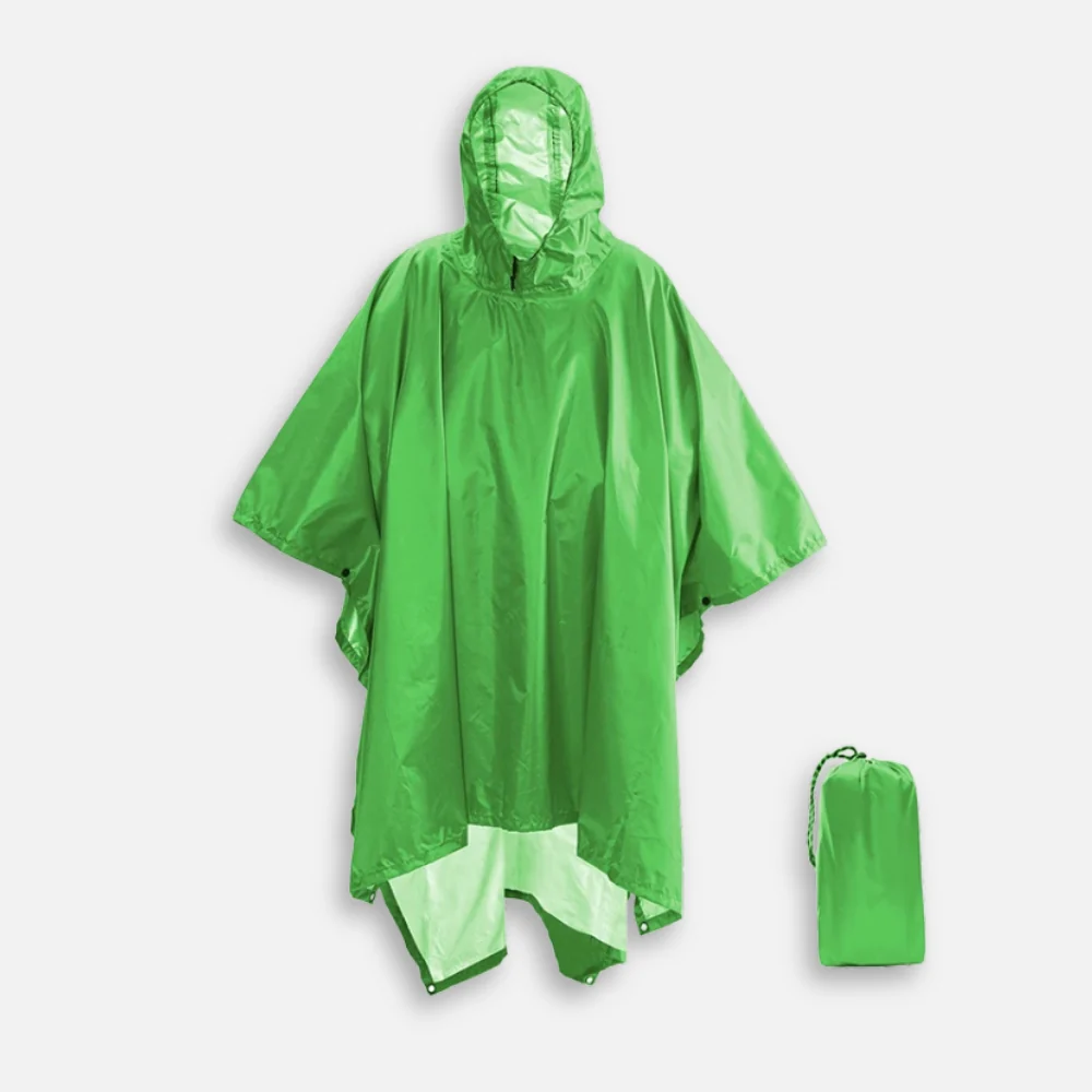 Poncho De Pluie Vert Pomme – Image 2