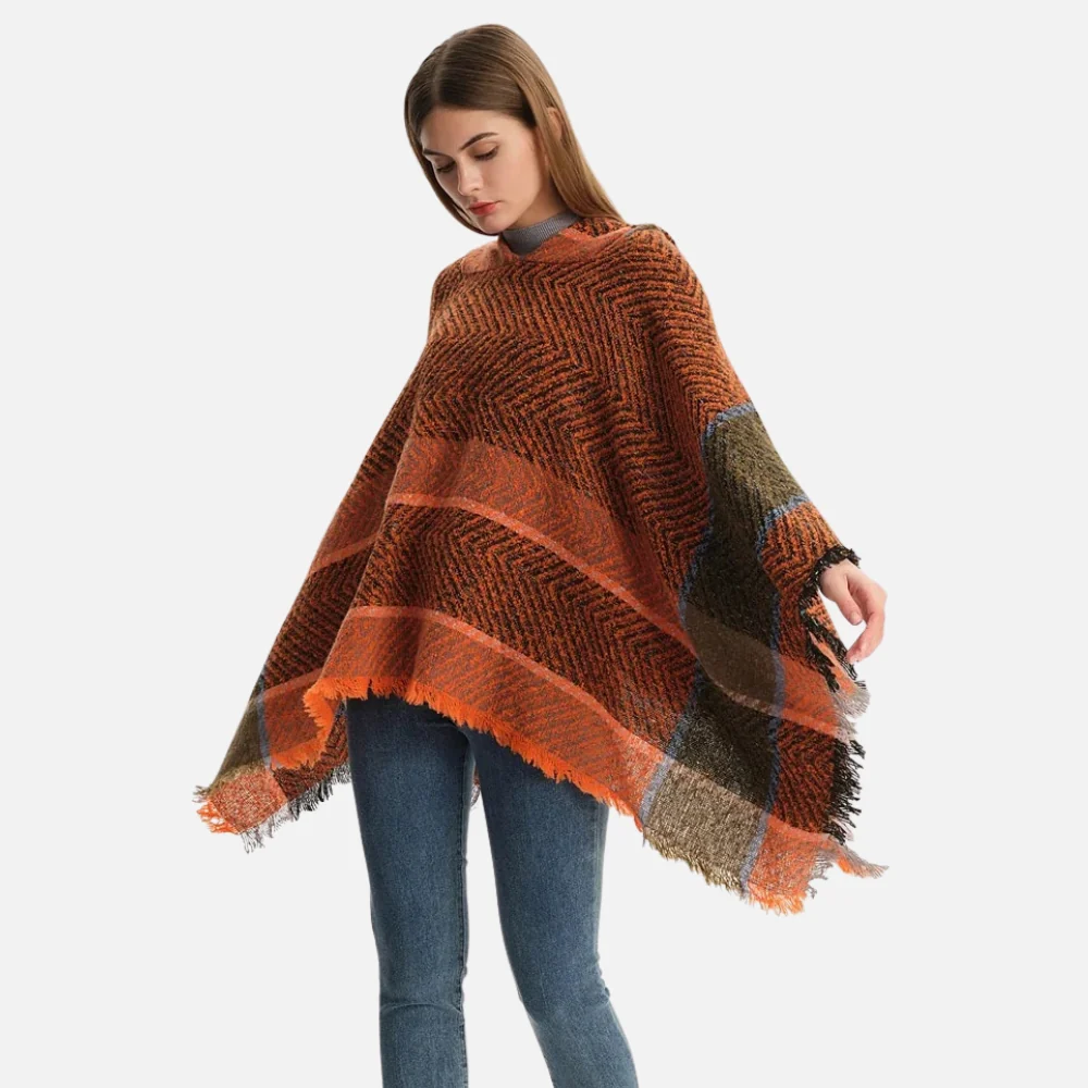 Poncho Femme Orange – Image 8