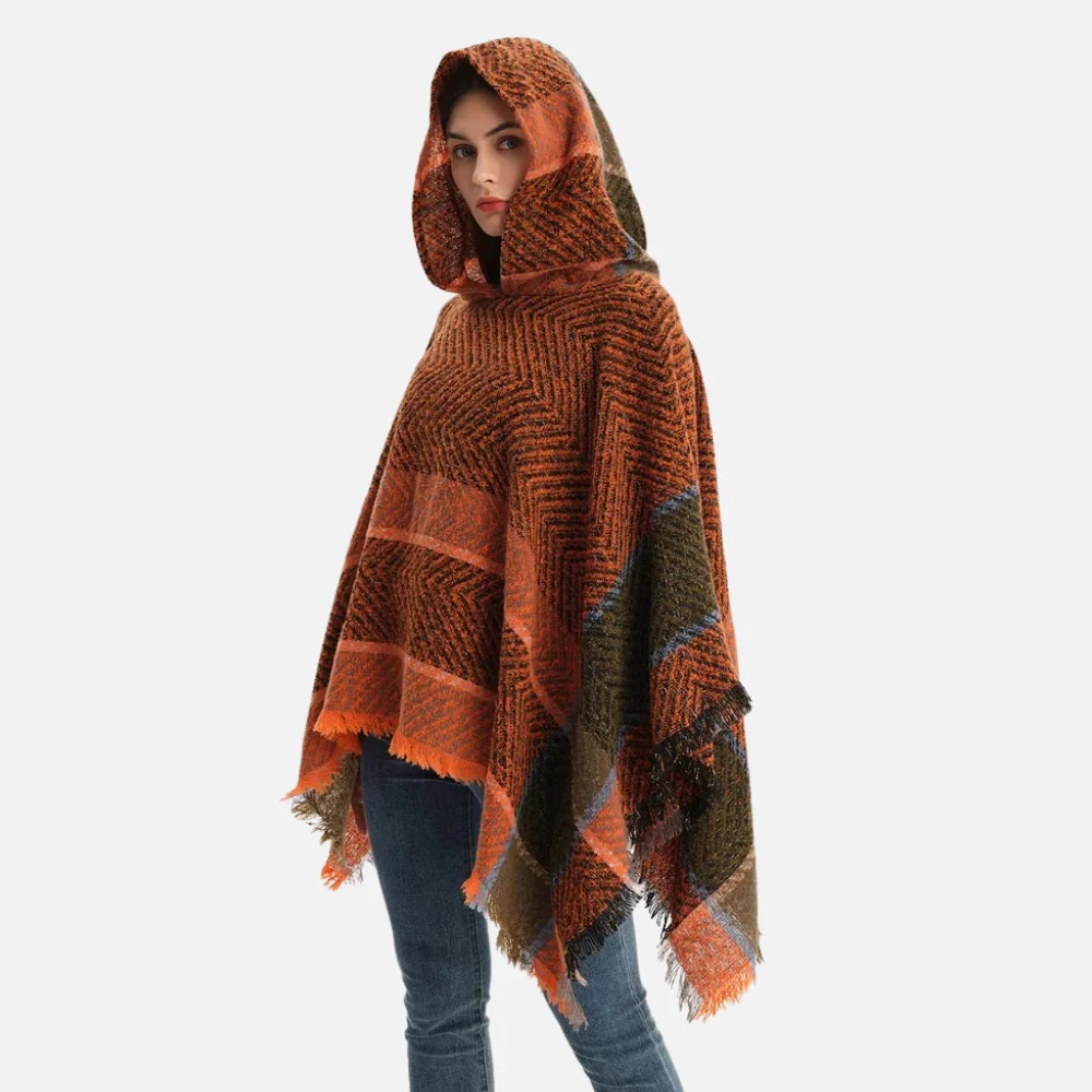 Poncho Femme Orange – Image 7