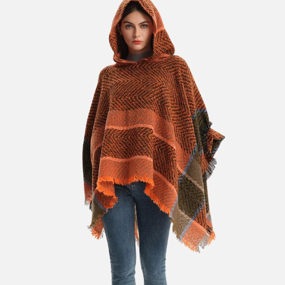 Poncho Femme Orange – Image 5