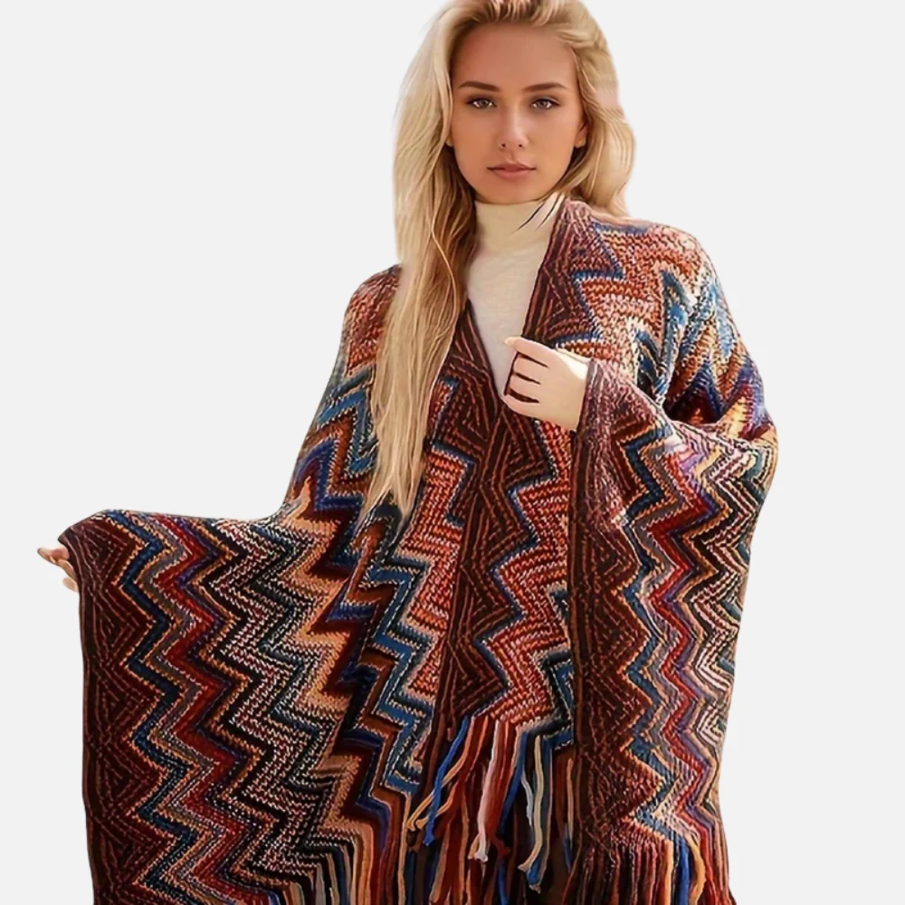 Poncho Femme Style Péruvien