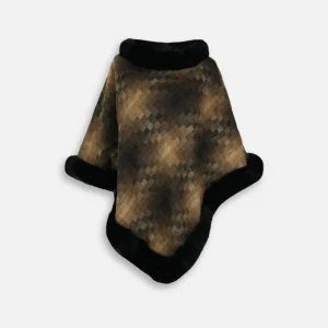 Poncho Fourrure Marron