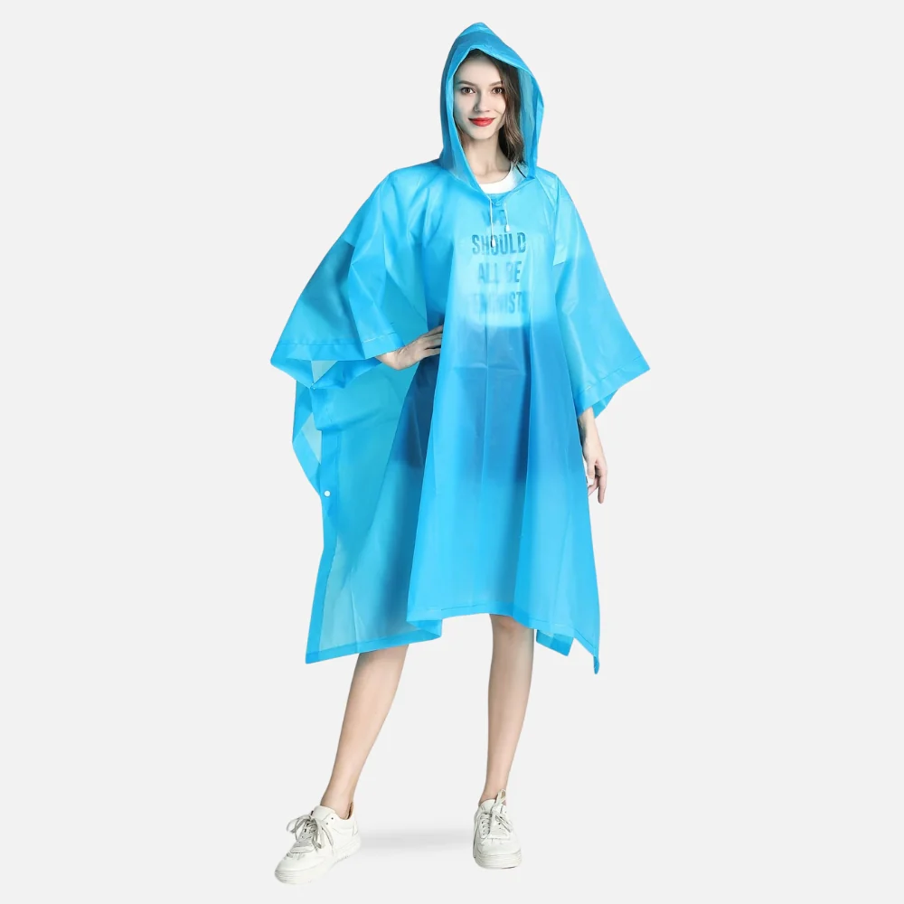 Poncho Imperméable Bleu – Image 2