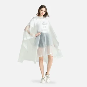 Poncho Imperméable Blanc