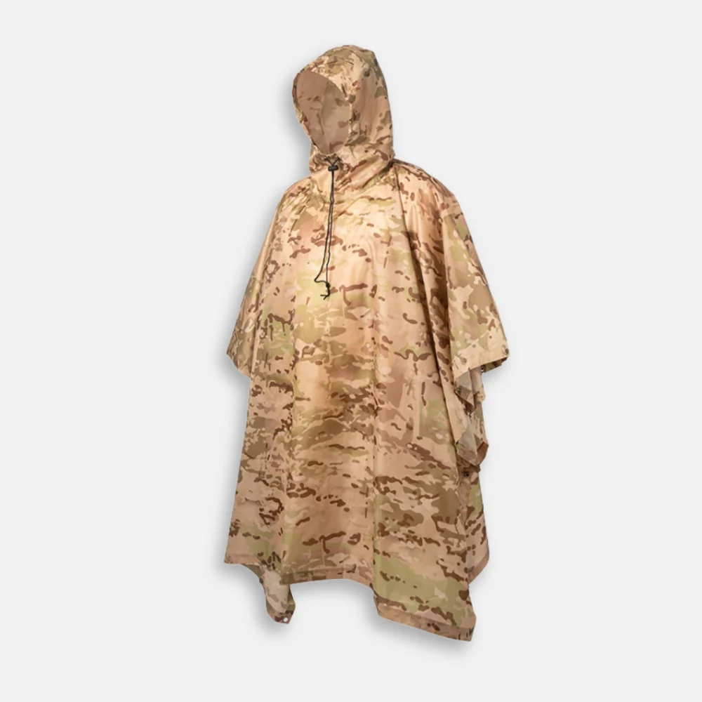 Poncho Militaire Camouflage Terre – Image 2